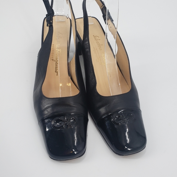 Salvatore Ferragamo black boutique kitten heel s 8 B - Picture 2 of 14
